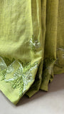 Hand Embroidery Phulkari Saree