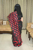 Hand Embroidered Red Saree