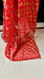 Red Phulkari Dupatta