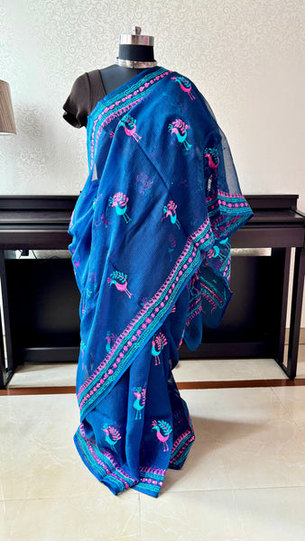 Morni Phulkari Saree