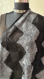 Hand-embroidered Pure Chinon Dupatta