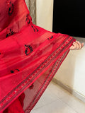 Morni Phulkari Saree