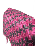 Just Phulkari Hand Embroidered Pink Saree