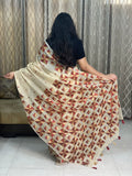 Hand Embroidered Phulkari Saree