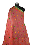 Hand Embroidery Red Dupatta JustPhulkari