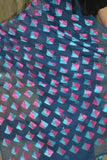 Just Phulkari Blue Saree