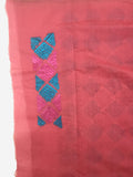 JustPhulkari Pink Saree