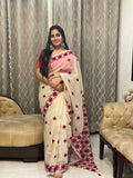 Just Phulkari Hand Embroidery Saree