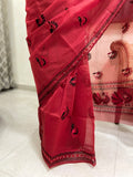 Peacock Embroidery Saree