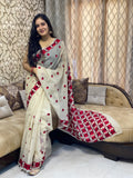 Just Phulkari Hand Embroidery Saree