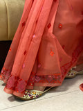 Just Phulkari Hand Embroidery Saree