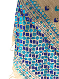 Just Phulkari Hand Embroidery Stole